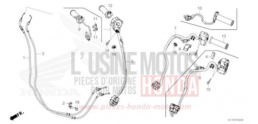 COMMUTATEUR/CABLE (1) WW125SS de 2025